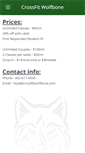 Mobile Screenshot of crossfitwolfbone.com
